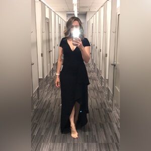 Dress the Population Black Asymmetrical Dress